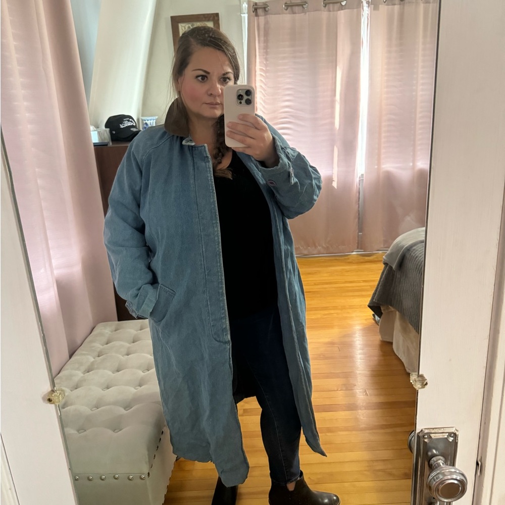 Long Denim Jacket! VINTAGE